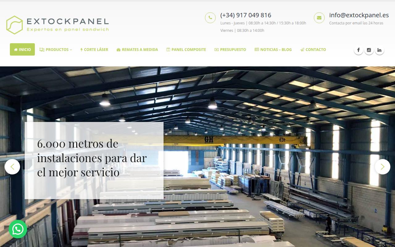 Vista mini Web: https://panelsandwichmadrid.es/