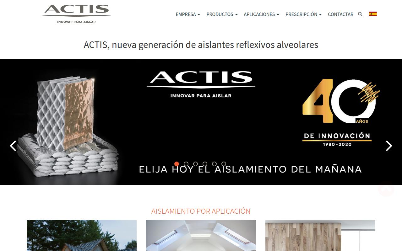 Vista mini Web: https://www.aislamiento-actis.com
