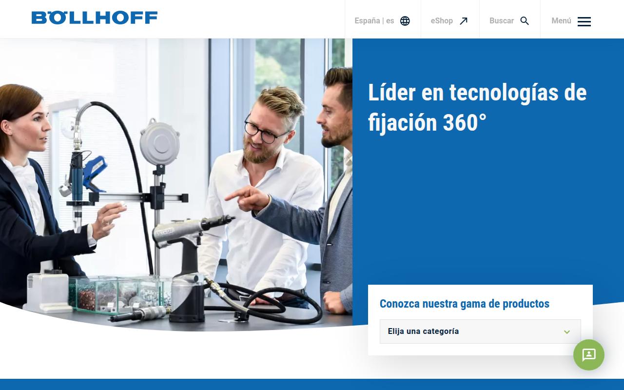Vista mini Web: https://www.boellhoff.com/es-es/