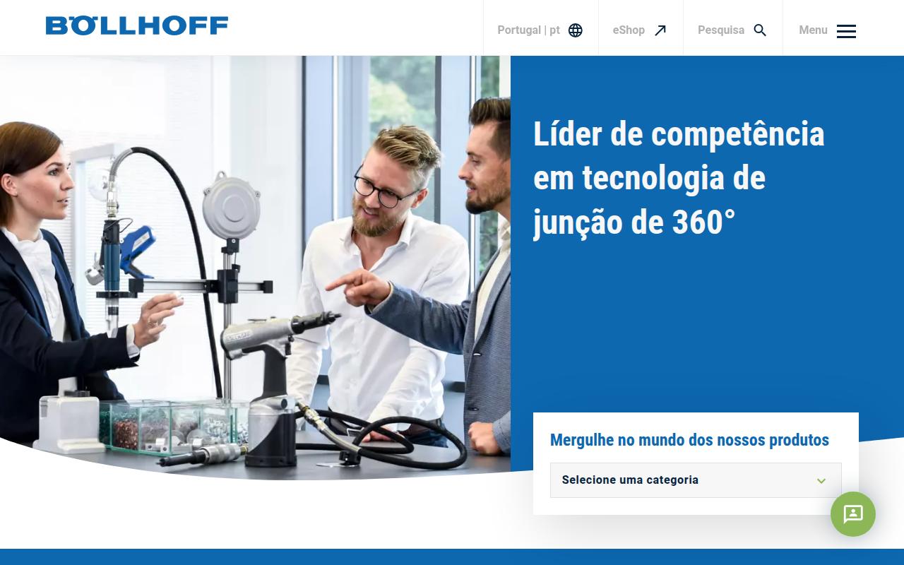 Vista mini Web: https://www.boellhoff.com/pt-pt/