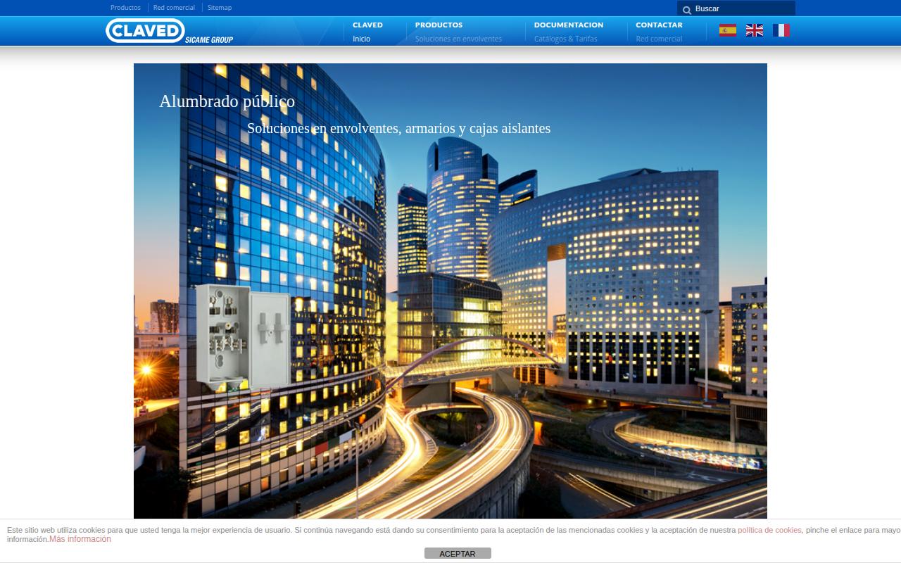 Vista mini Web: https://www.claved.es
