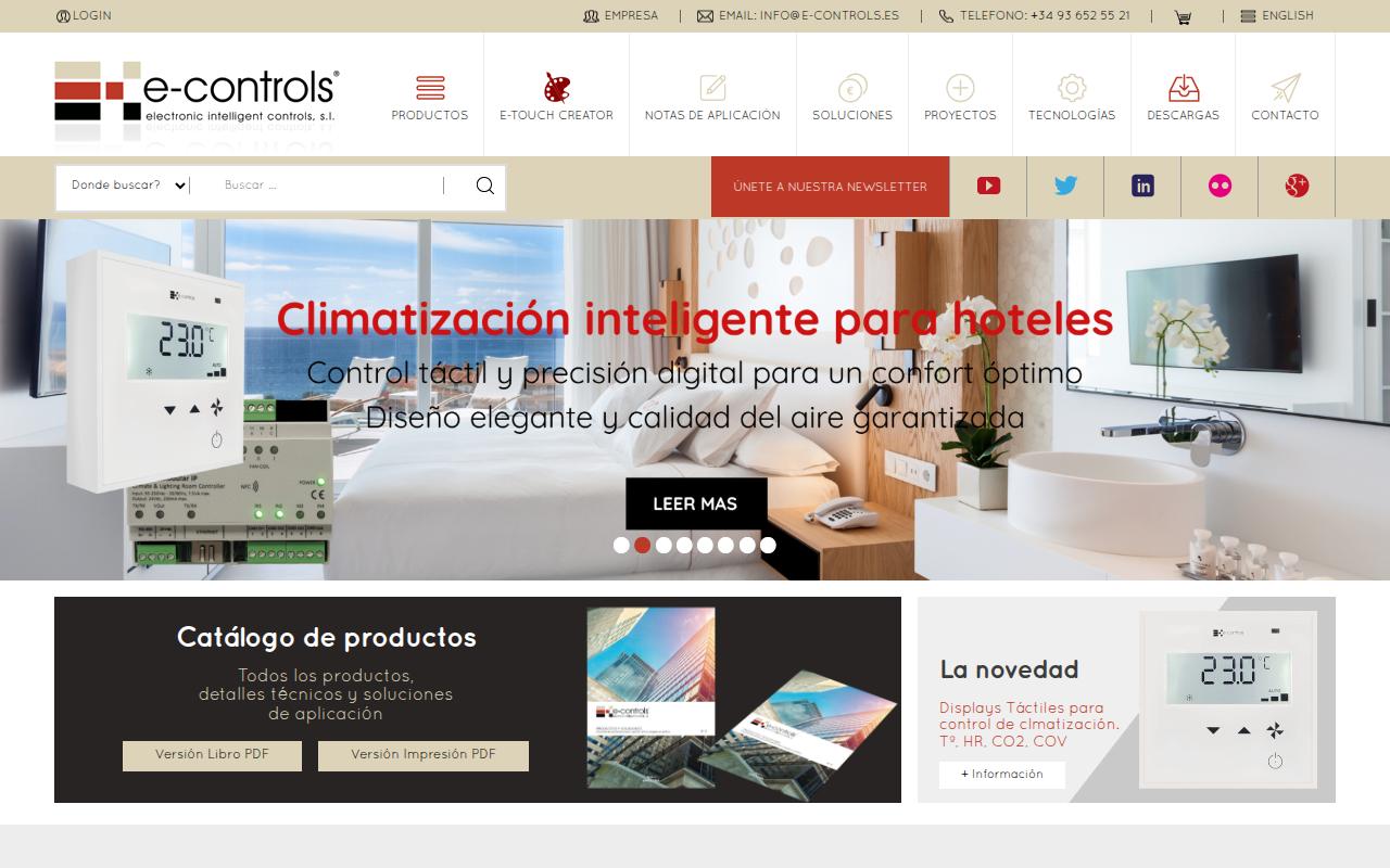 Vista mini Web: https://www.e-controls.es/