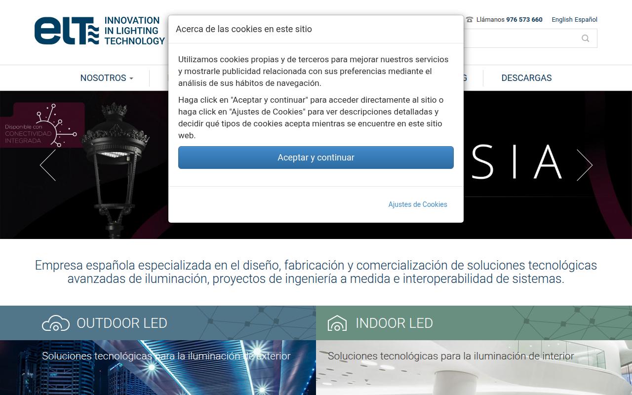 Vista mini Web: https://www.elt.es