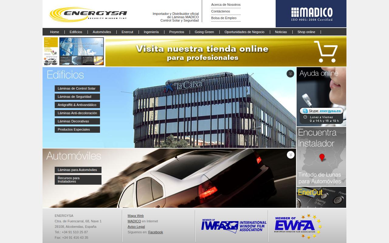 Vista mini Web: https://www.energysa.es