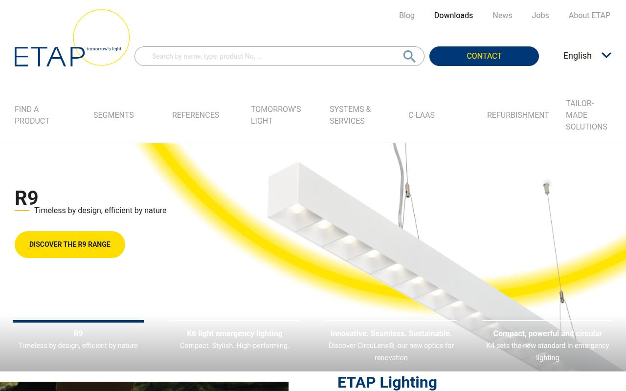 Vista mini Web: https://www.etaplighting.com