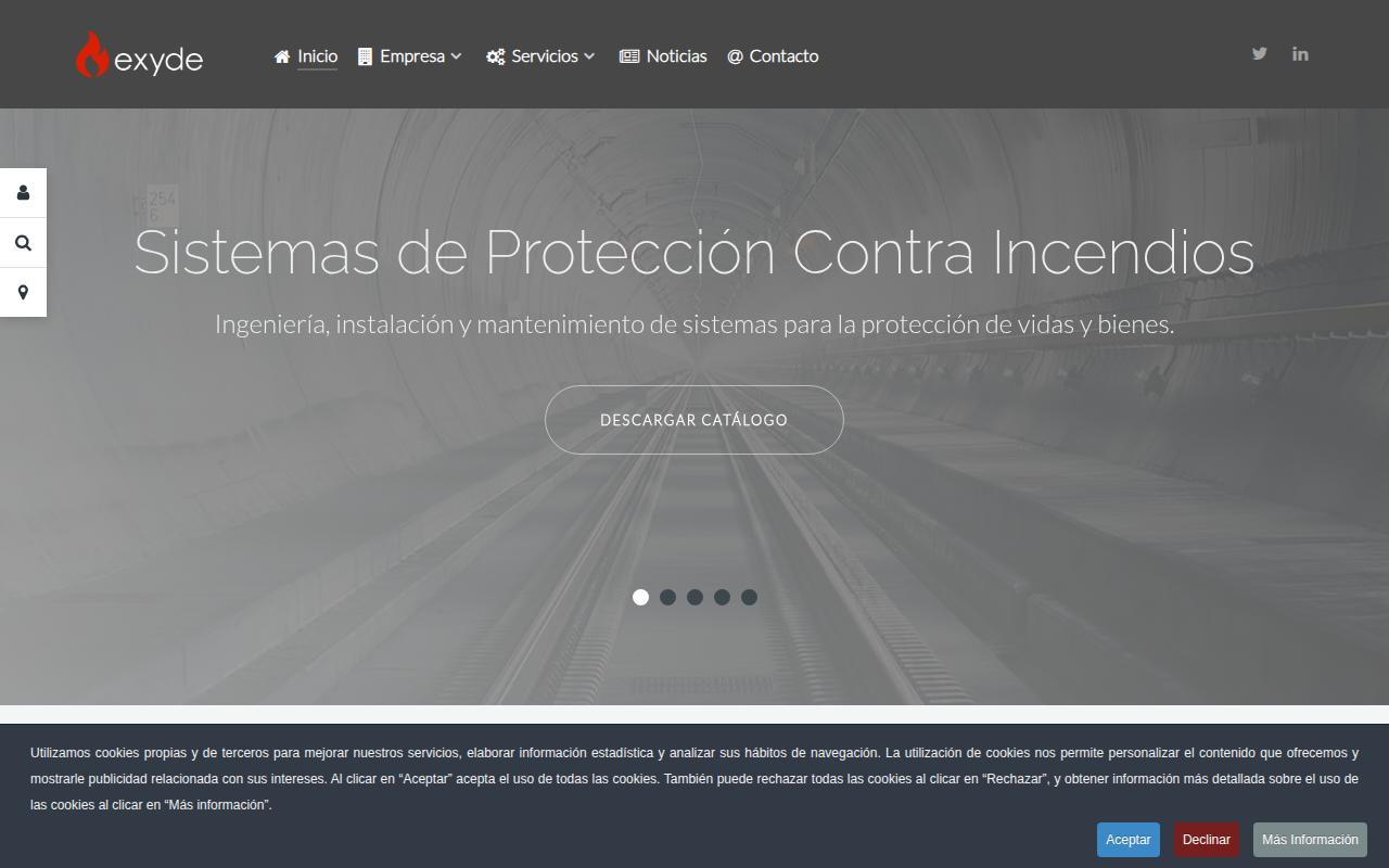 Vista mini Web: https://www.exyde.com/