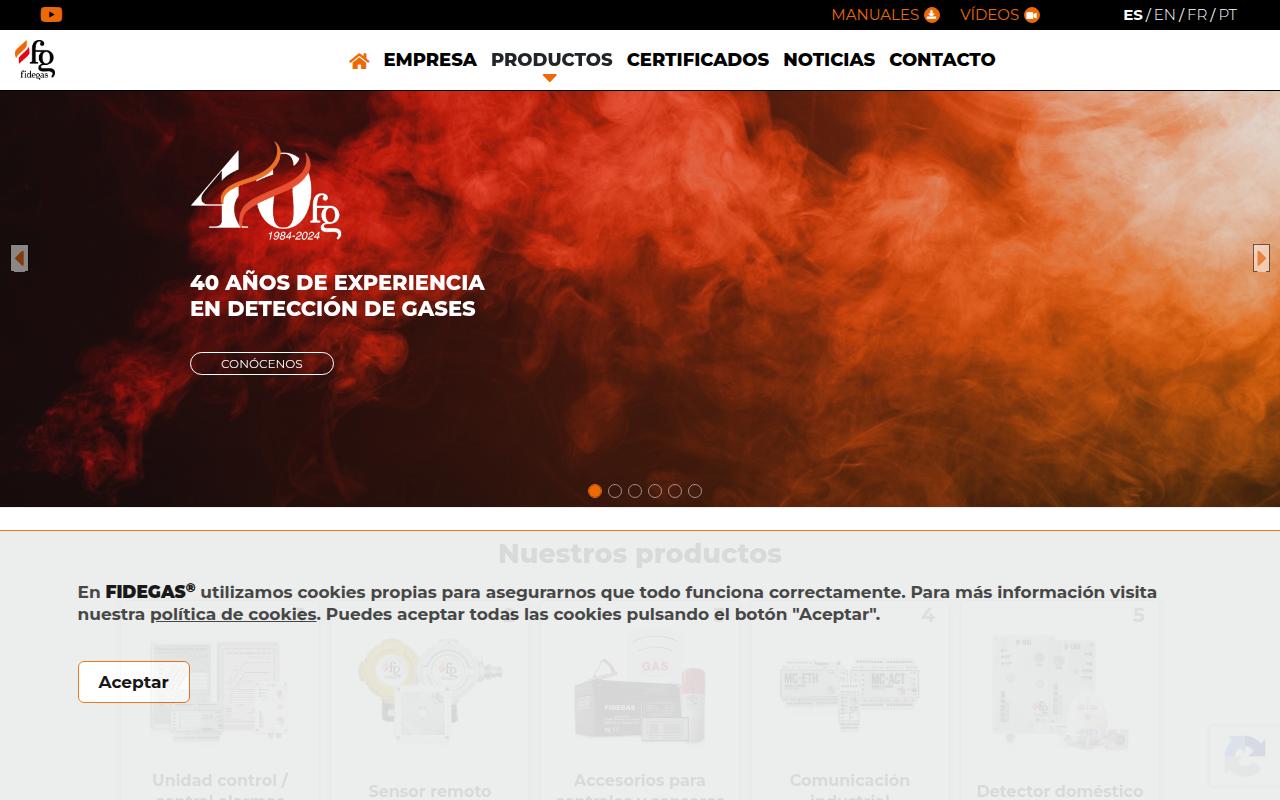 Vista mini Web: https://www.fidegas.com