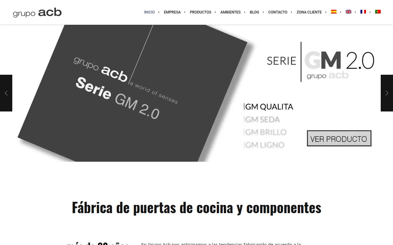 Vista mini Web: https://www.grupoacb.com
