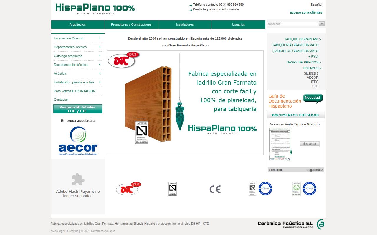 Vista mini Web: https://www.hispaplano.com/