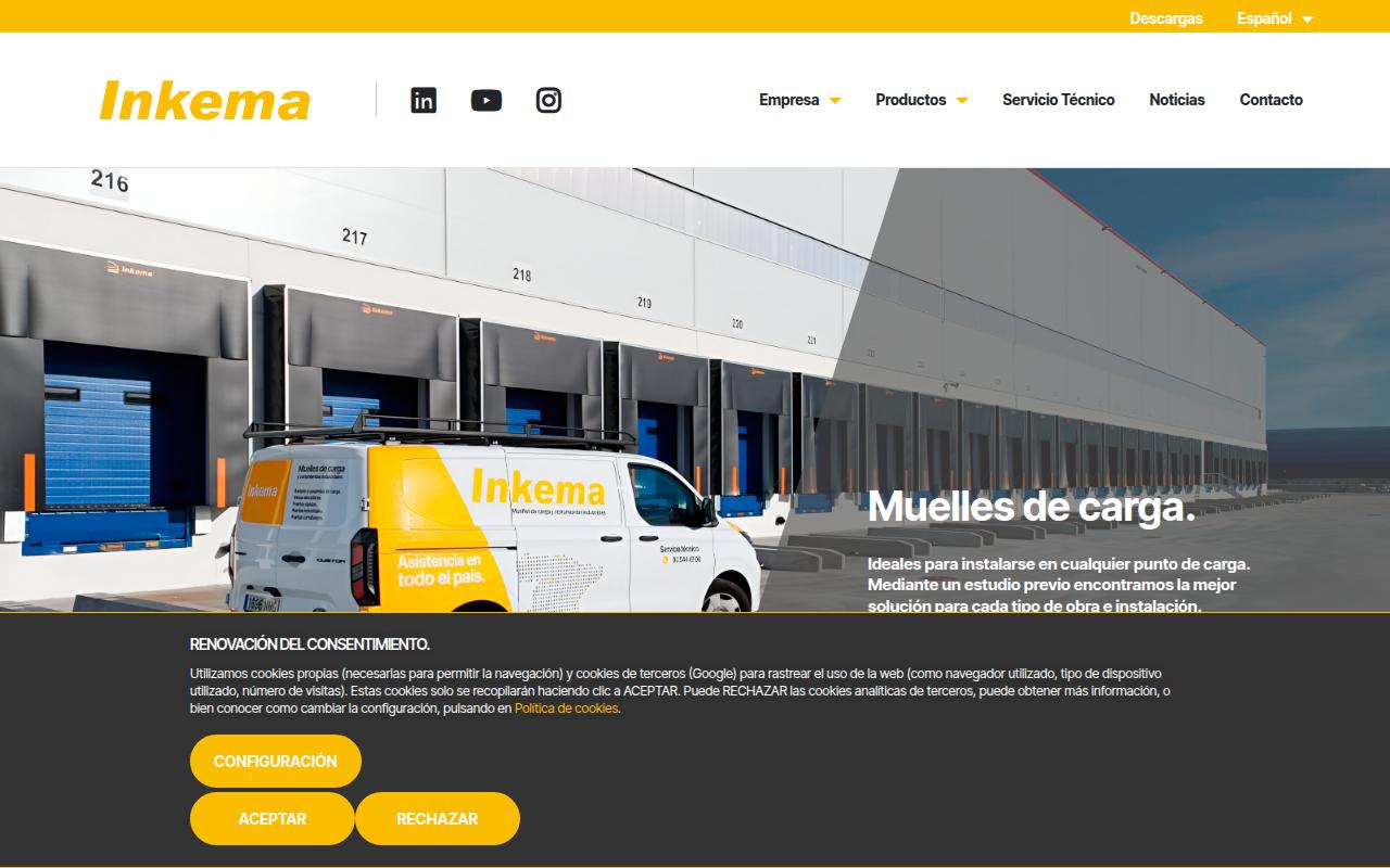 Vista mini Web: https://www.inkema.com/es