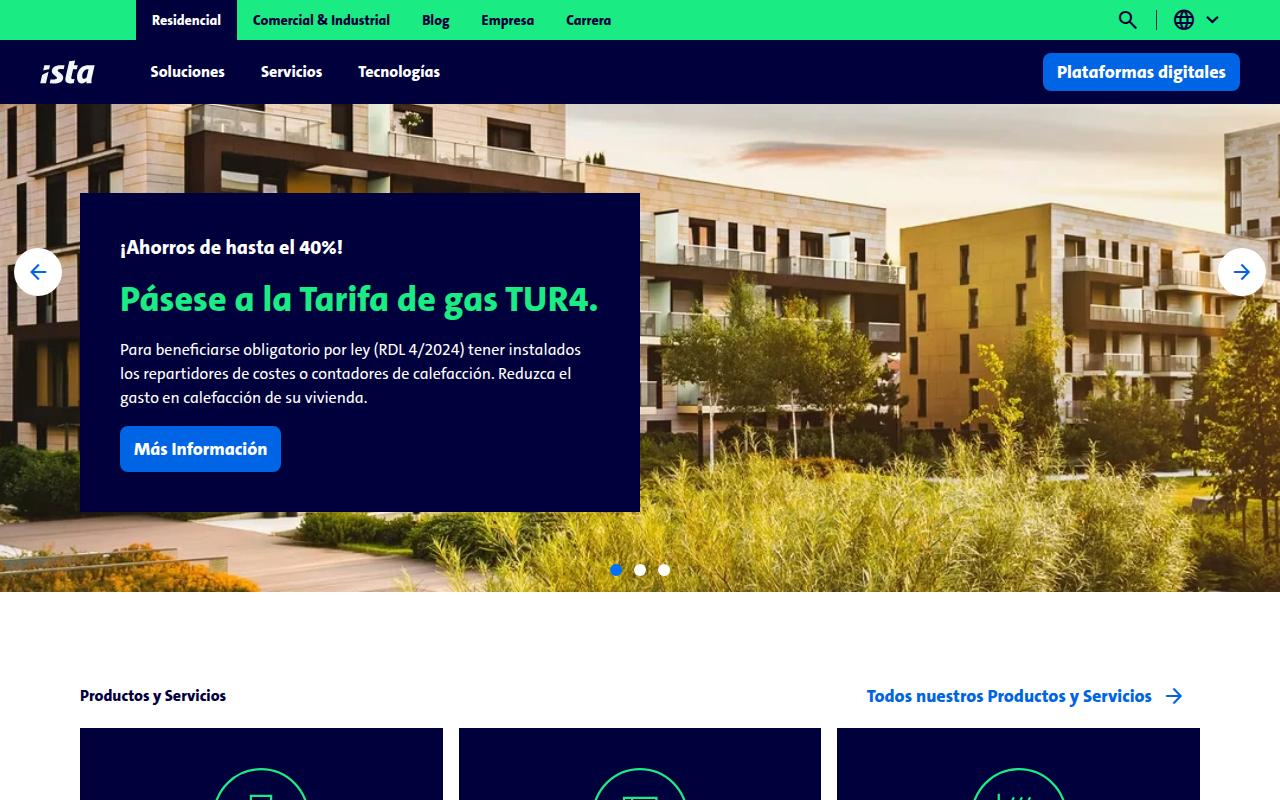 Vista mini Web: https://www.ista.com/es/