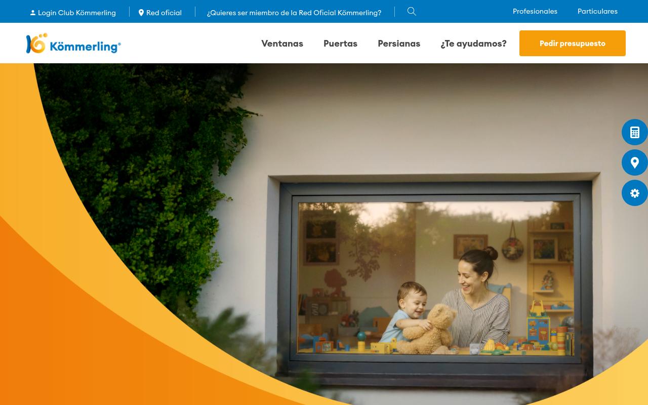 Vista mini Web: https://www.kommerling.es