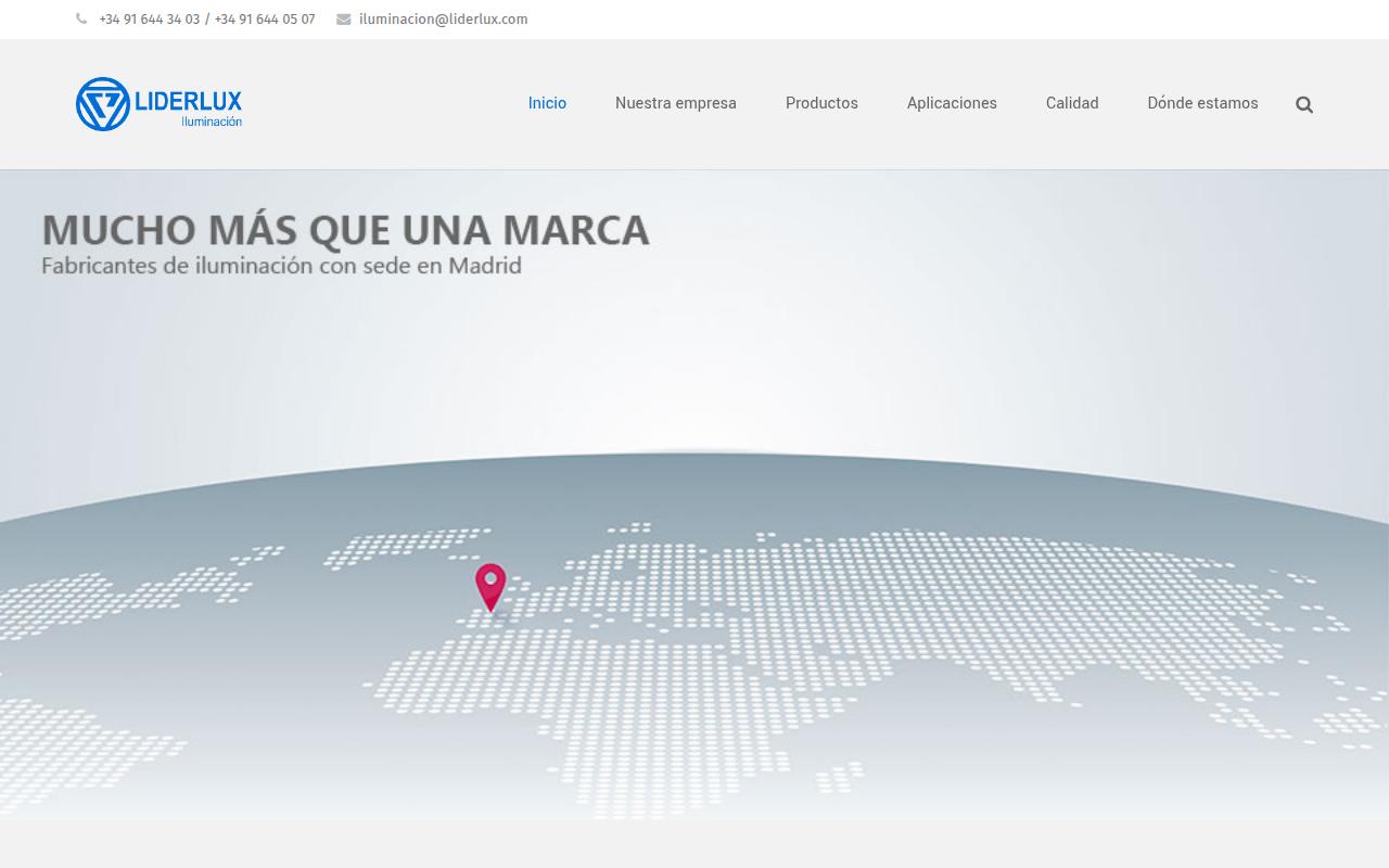 Vista mini Web: https://www.liderlux.com