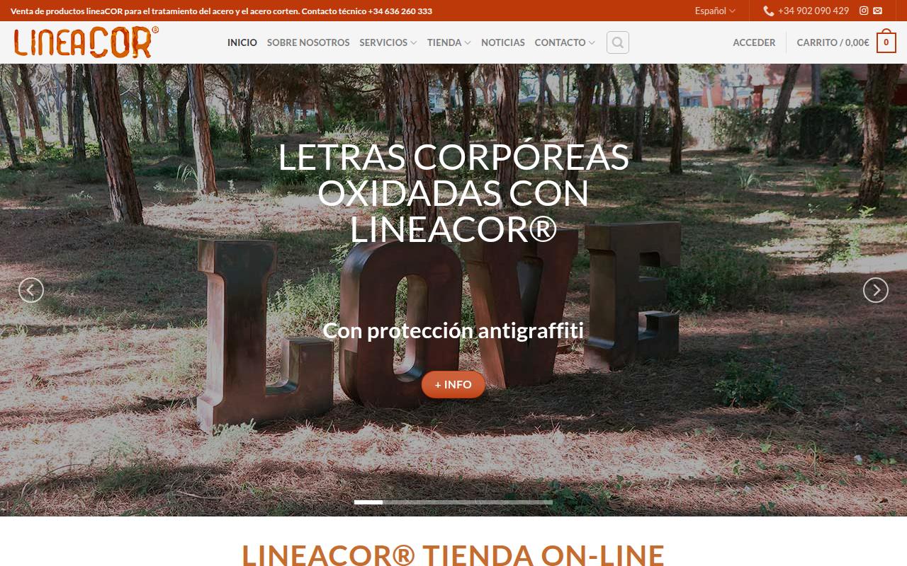 Vista mini Web: https://www.lineacor.com