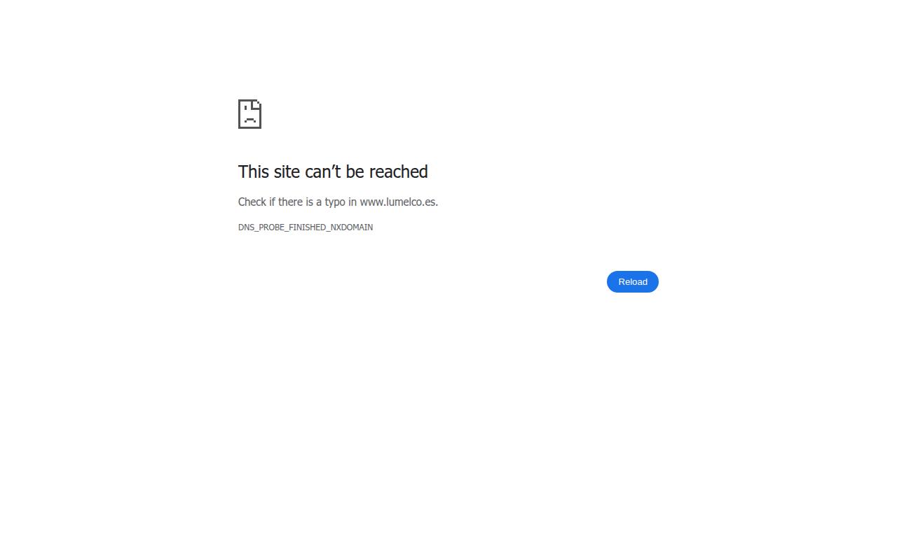 Vista mini Web: https://www.lumelco.es