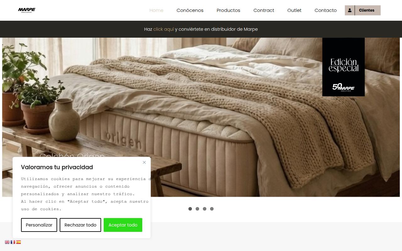 Vista mini Web: https://www.marpedescanso.com