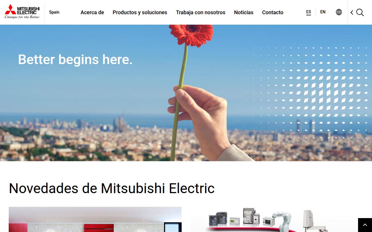 Vista mini Web: https://www.mitsubishielectric.es