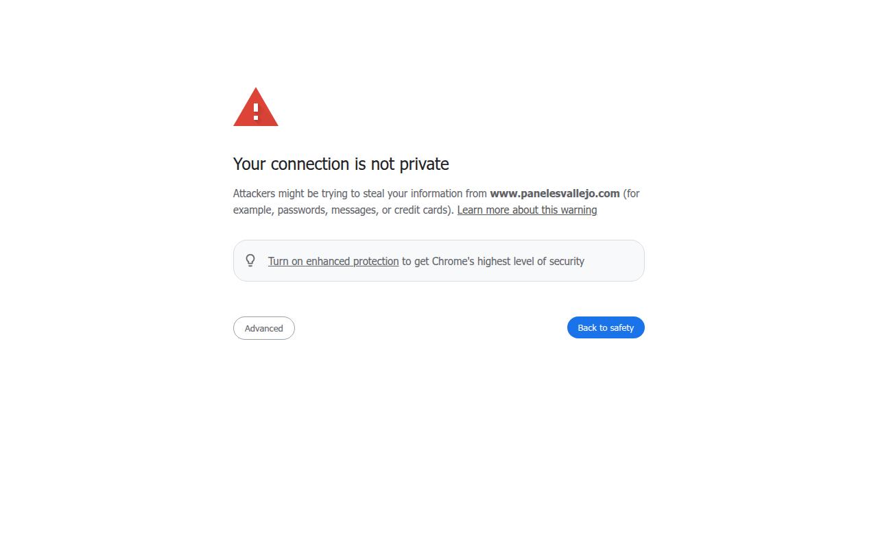Vista mini Web: https://www.panelesvallejo.com