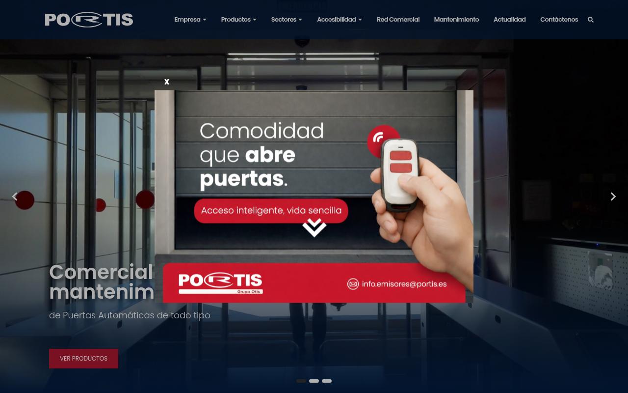 Vista mini Web: https://www.portis.es