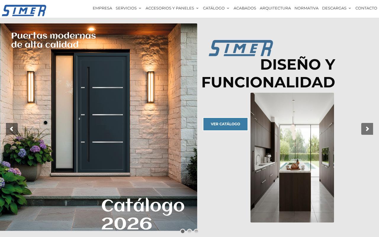 Vista mini Web: https://www.simer-sa.es