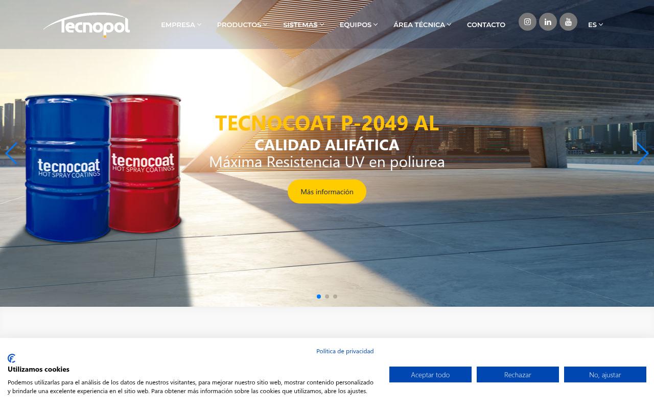 Vista mini Web: https://www.tecnopol.es