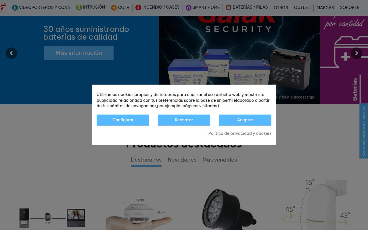 Vista mini Web: https://www.telectrisa.com