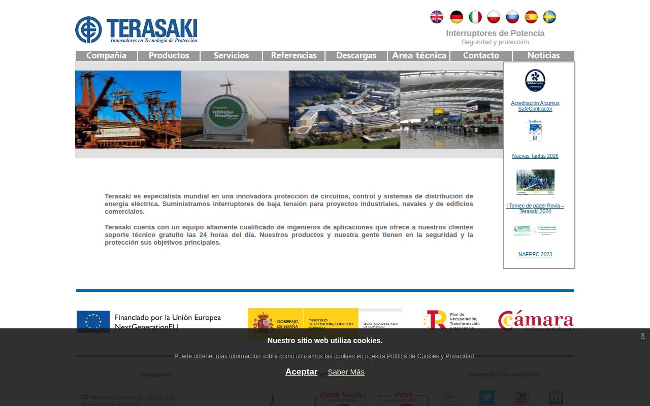 Vista mini Web: https://www.terasaki.es