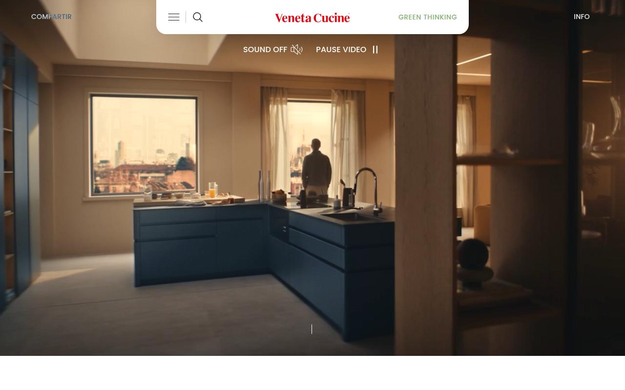 Vista mini Web: https://www.venetacucine.com/es