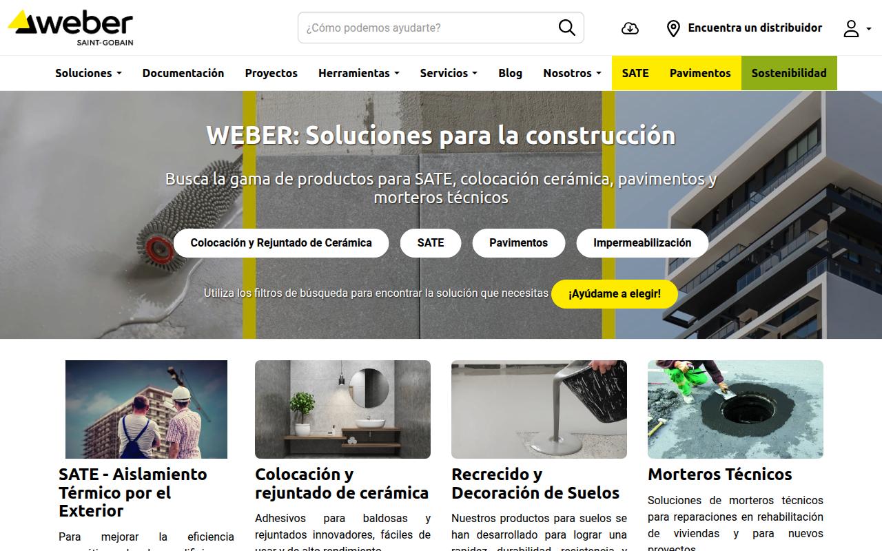 Vista mini Web: https://www.weber.es