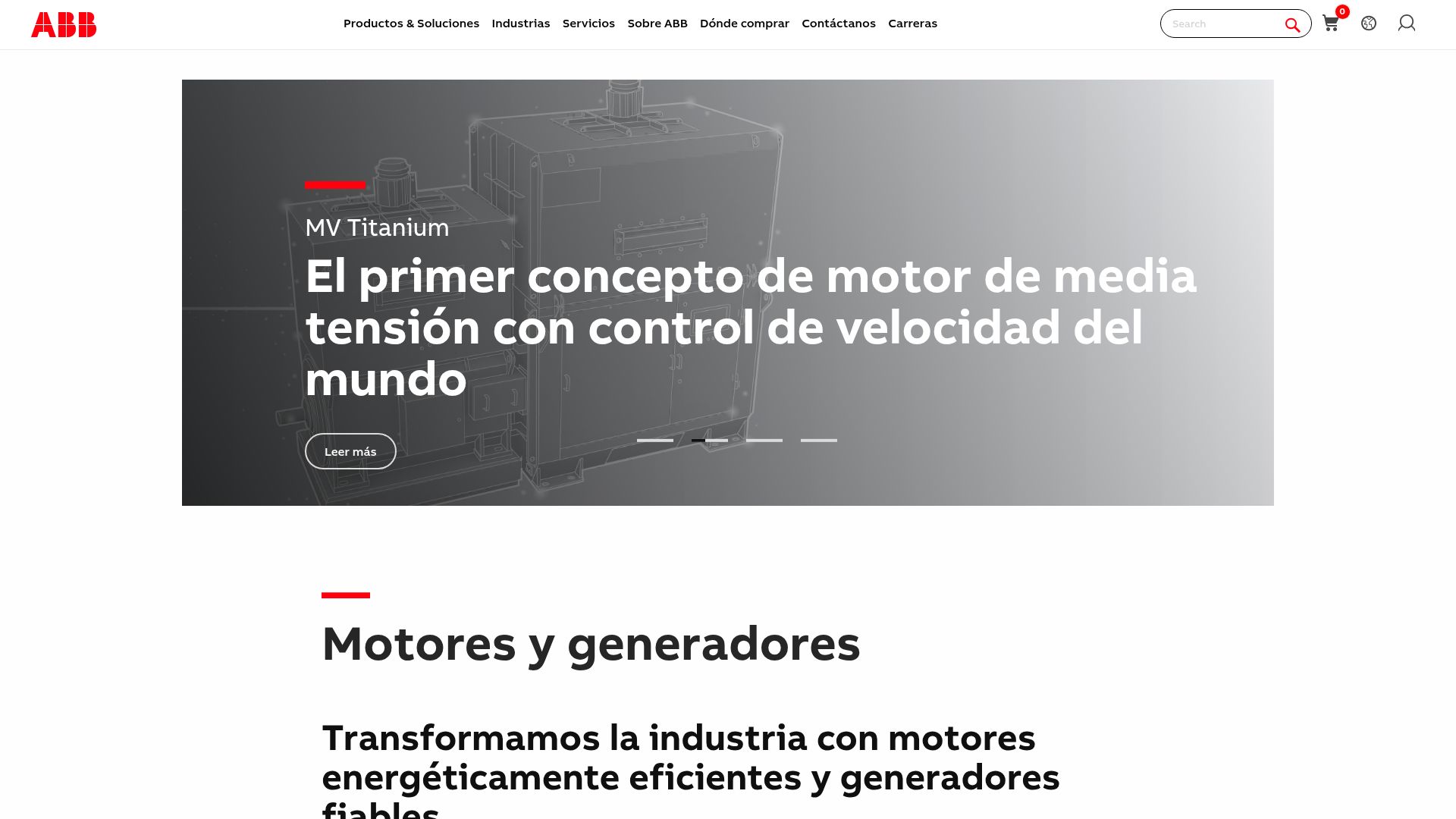 Vista mini Web: https://new.abb.com/motors-generators/es