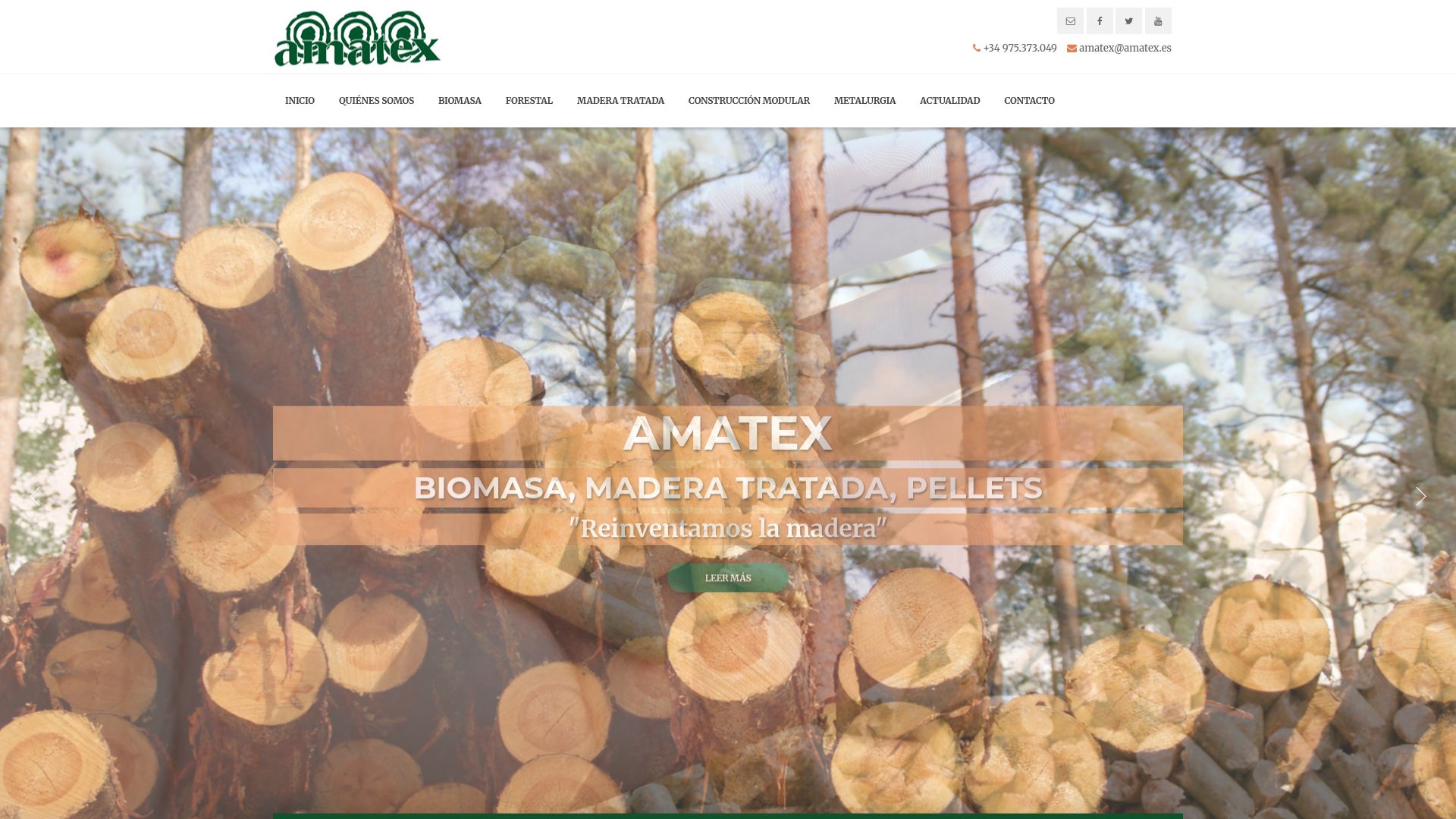 Vista mini Web: https://www.amatex.es