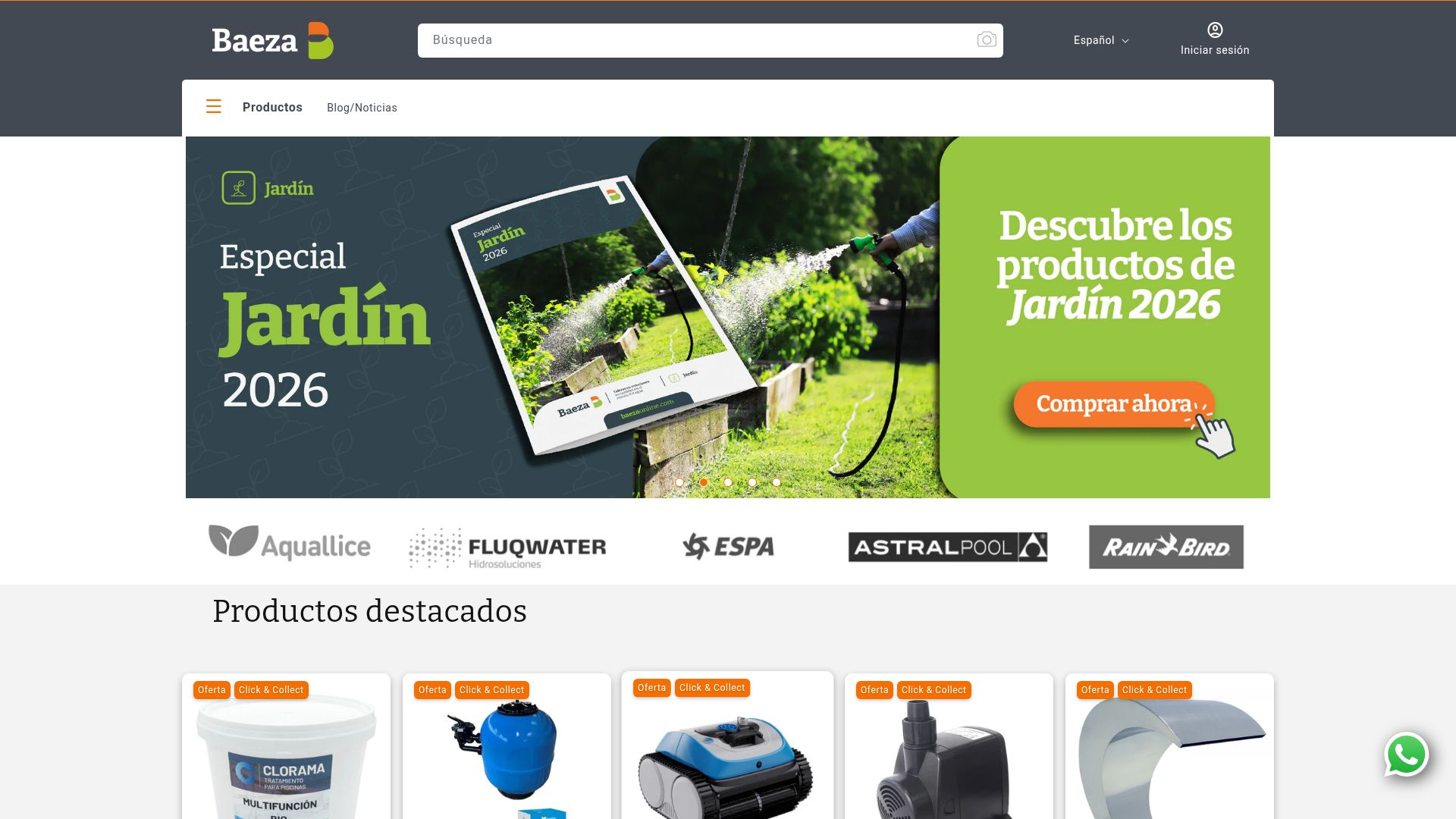 Vista mini Web: https://www.baeza-sa.com