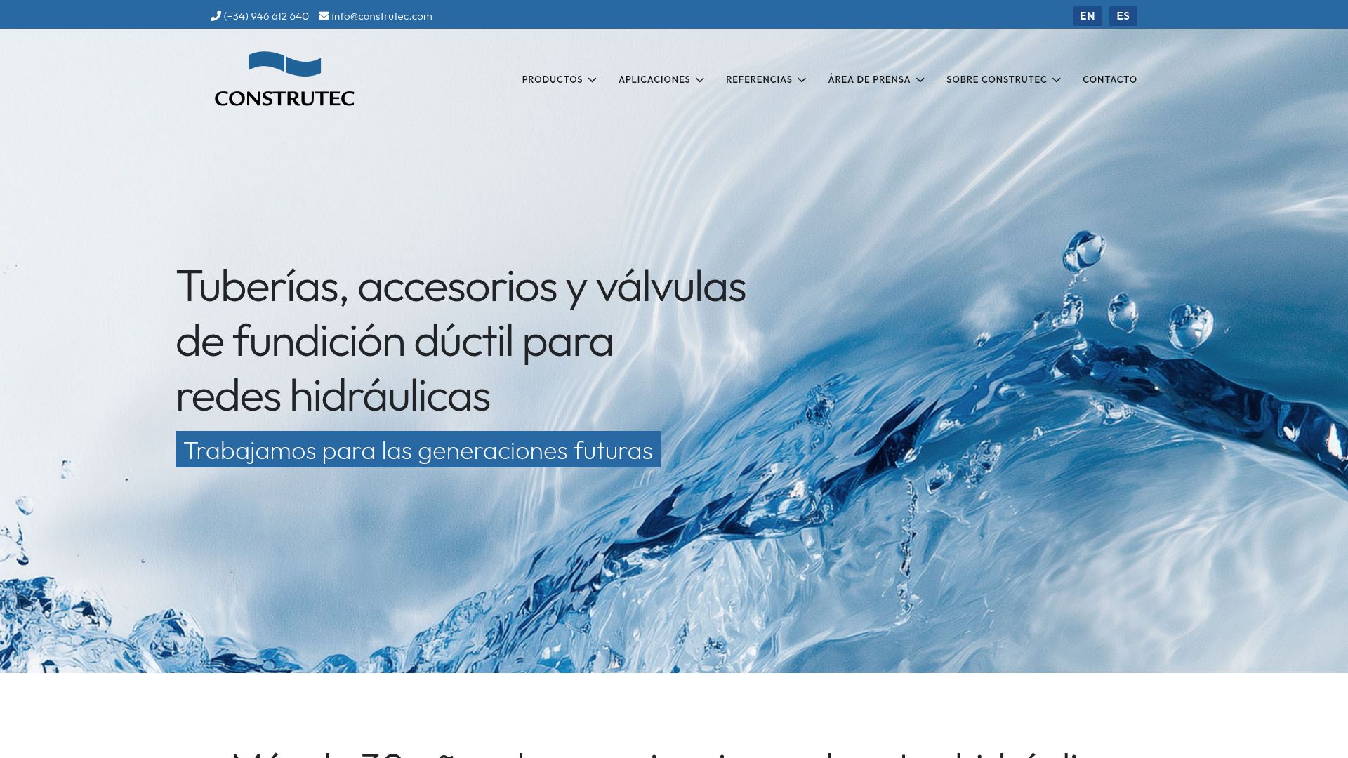 Vista mini Web: https://www.construtec.es