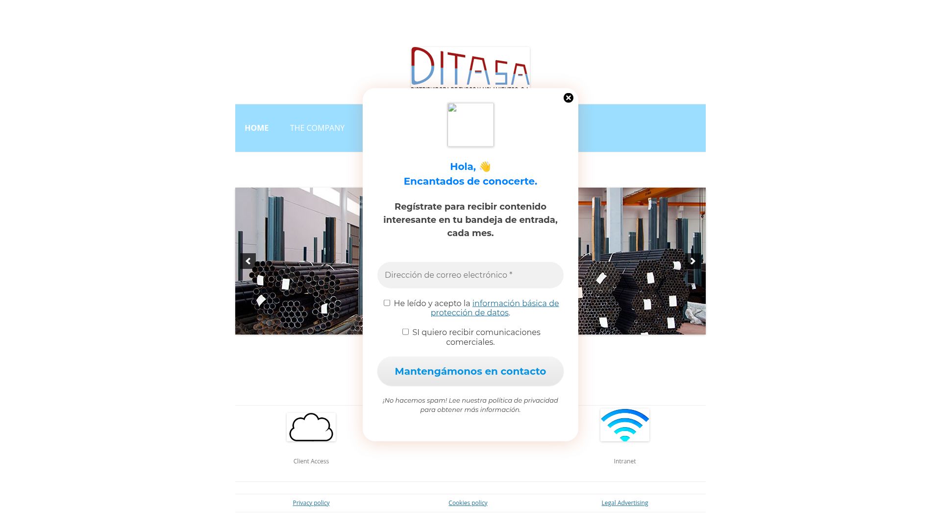 Vista mini Web: https://www.ditasa.es