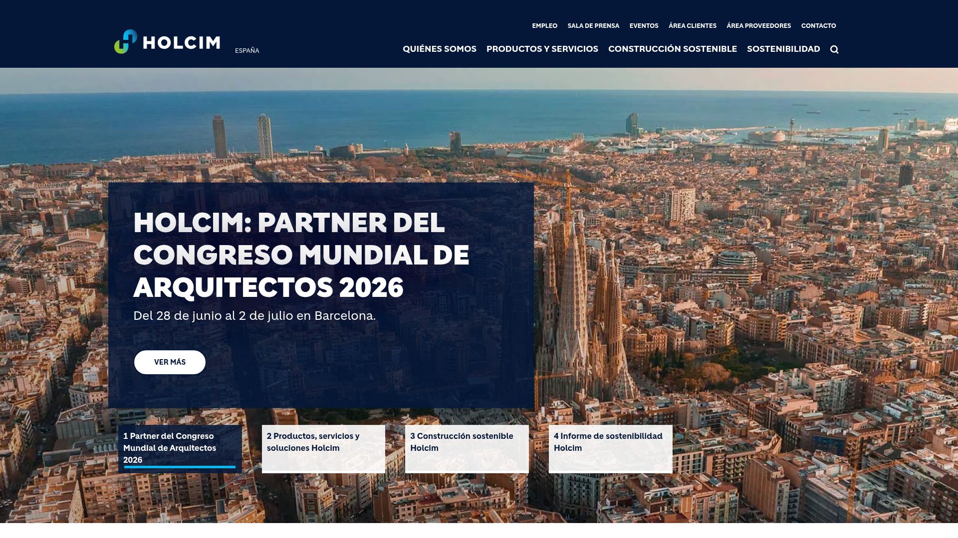 Vista mini Web: https://www.holcim.es/