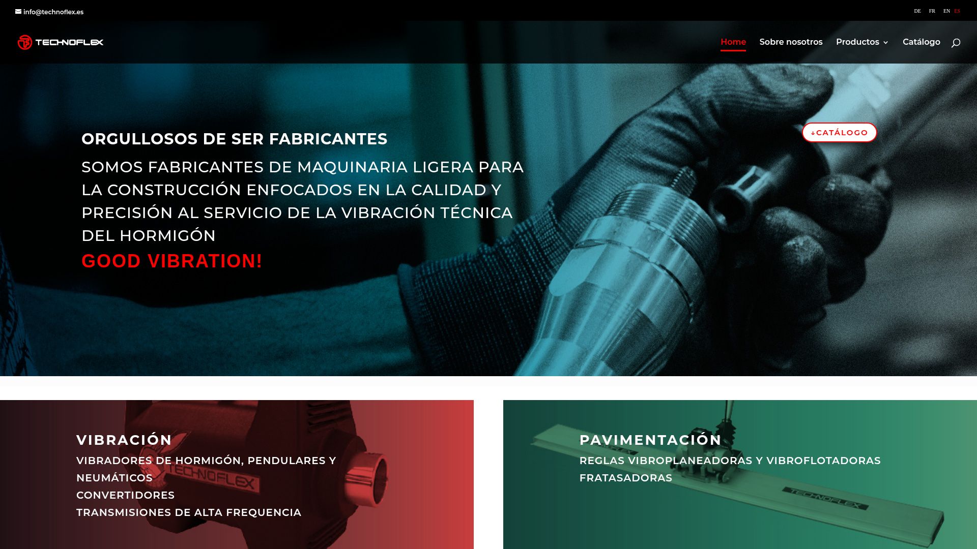 Vista mini Web: https://www.technoflex.es