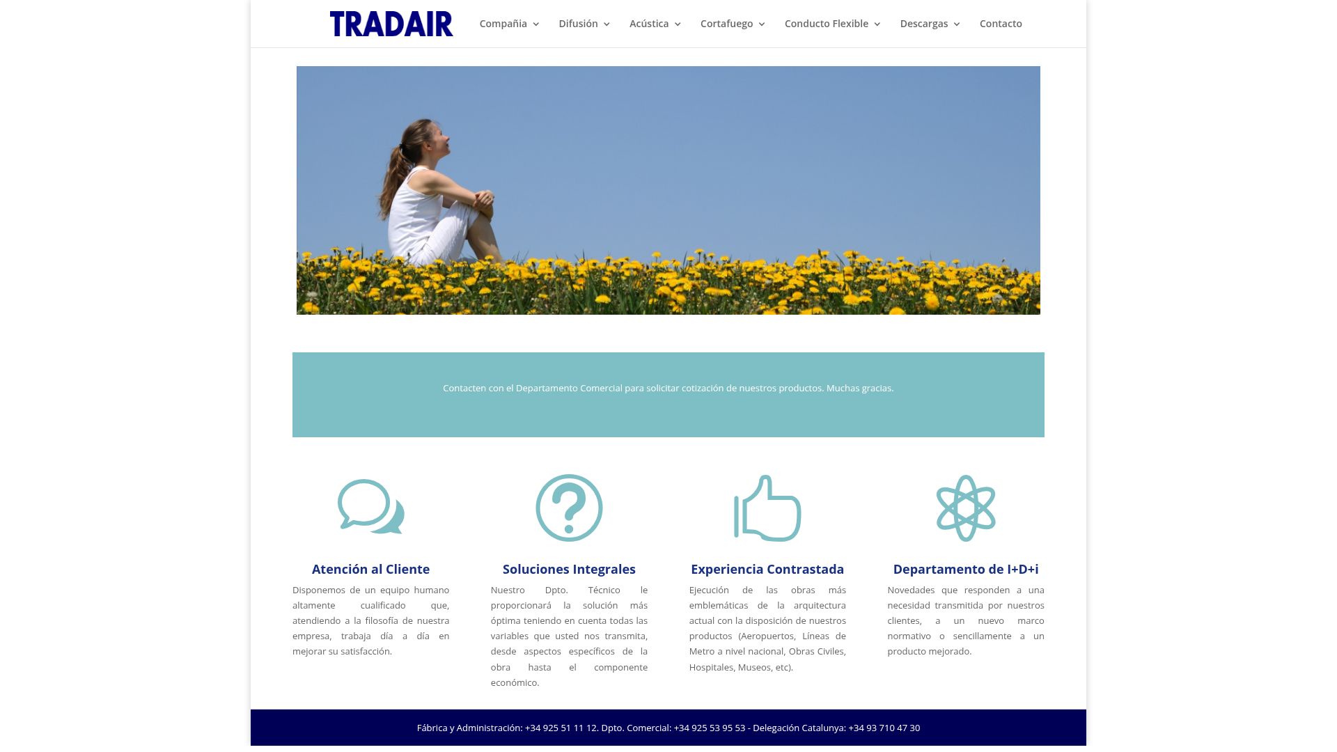 Vista mini Web: https://www.tradair.es